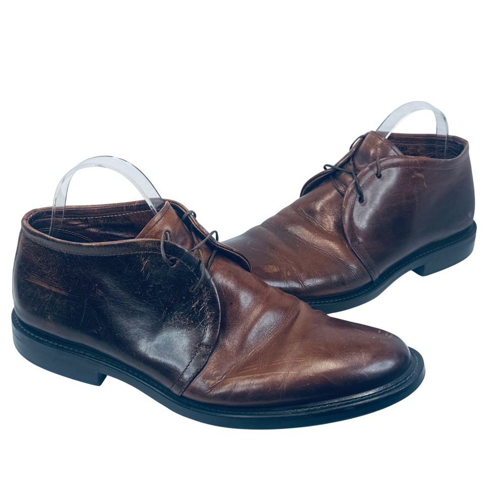 Johnston & Murphy‎ Italian Leather Chukka Boots Men's 10M Brown Dress Casual